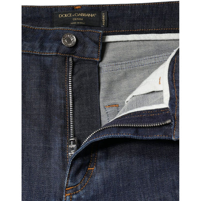 Dolce & Gabbana Dark Blue QUEEN Cotton Skinny Denim Jeans