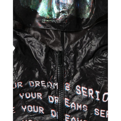 Dolce & Gabbana Multicolor Print Hooded Sweatshirt Sweater