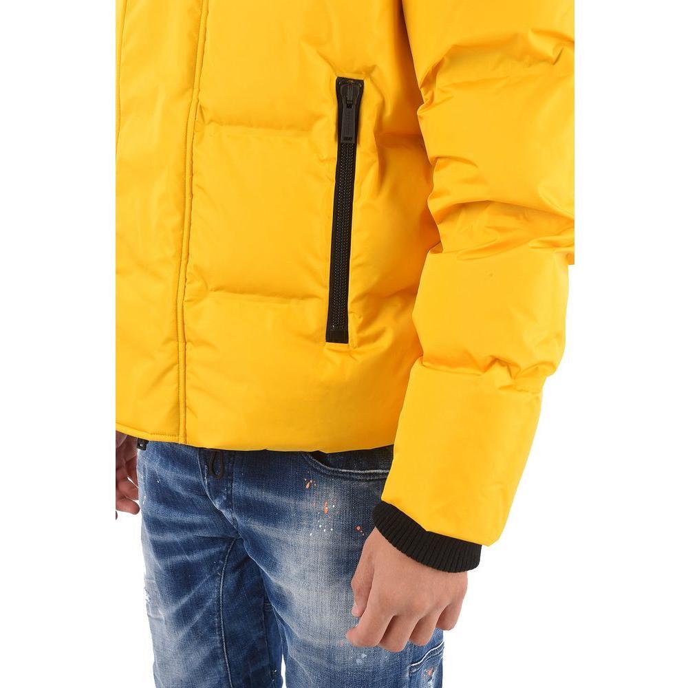 Dsquared² Yellow Nylon Men's Down Jacket