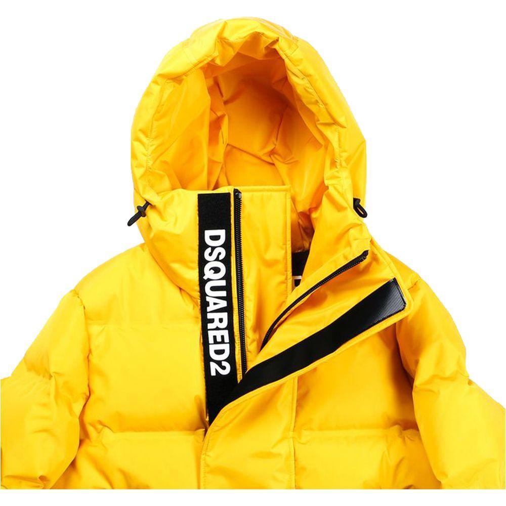 Dsquared² Yellow Nylon Men's Down Jacket DS-14202-IT46 | S