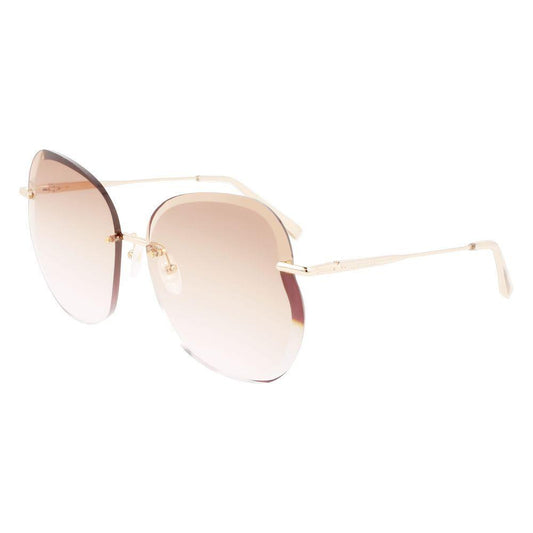 Longchamp Gold Metal Sunglasses LOLO160S707AC