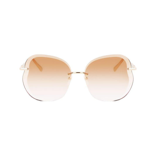 Longchamp Gold Metal Sunglasses LOLO160S707AC
