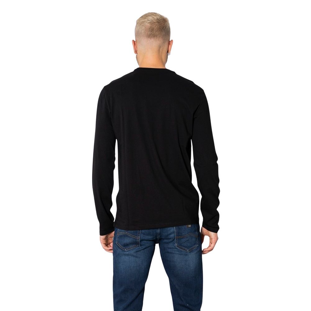 Armani Exchange Black Cotton Long Sleeve T-Shirt