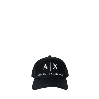 Armani Exchange Black Cotton Cap (Baseball Hat)