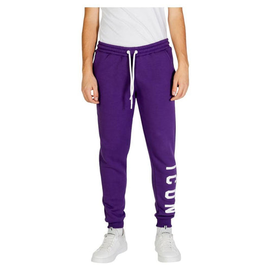 Icon Purple Cotton Joggers Workout Pant IC-15610800151-IT44 | S