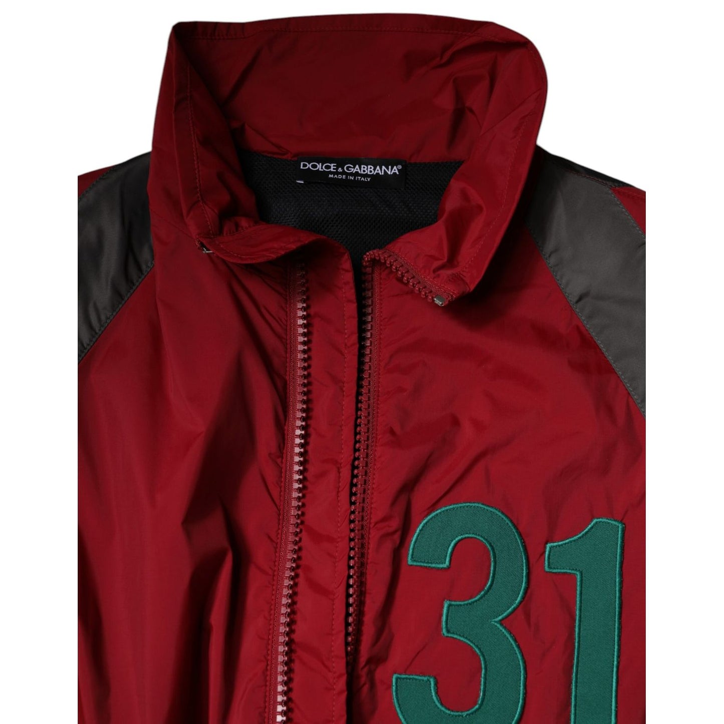 Dolce & Gabbana Multicolor Nylon Full Zip Windbreaker Jacket