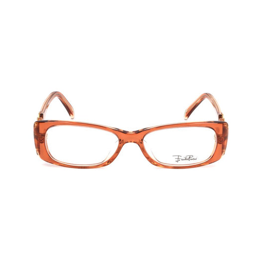 Emilio Pucci Orange Plastic Frames with clear lenses and rectangular shape, model EP2672830, perfect for stylish women.
