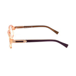 Side view of Tod's Orange Acetate Frames showcasing temple and bridge design in orange acetate material.
