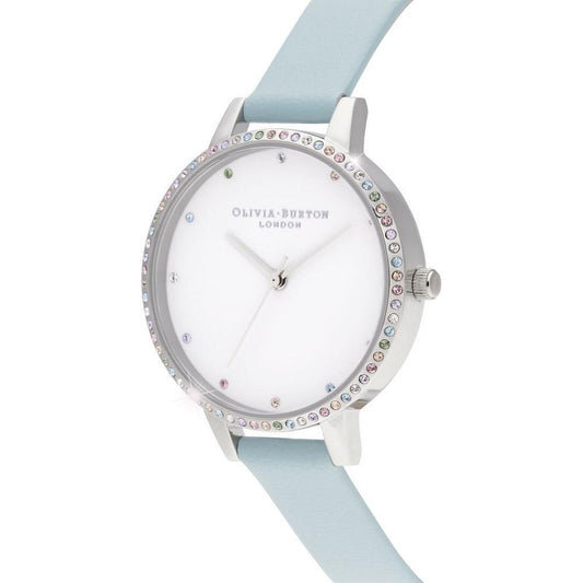 Olivia Burton Blue Artificial Leather Watch OBOB16RB19AC