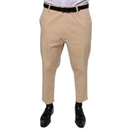 Don The Fuller Beige HOUSTON Men Cropped Dress Pants
