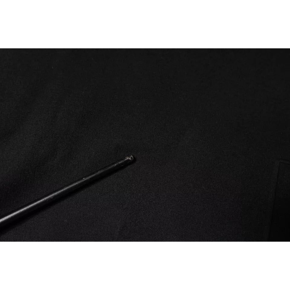 Dolce & Gabbana Black Camouflage Hooded Sweatshirt Sweater