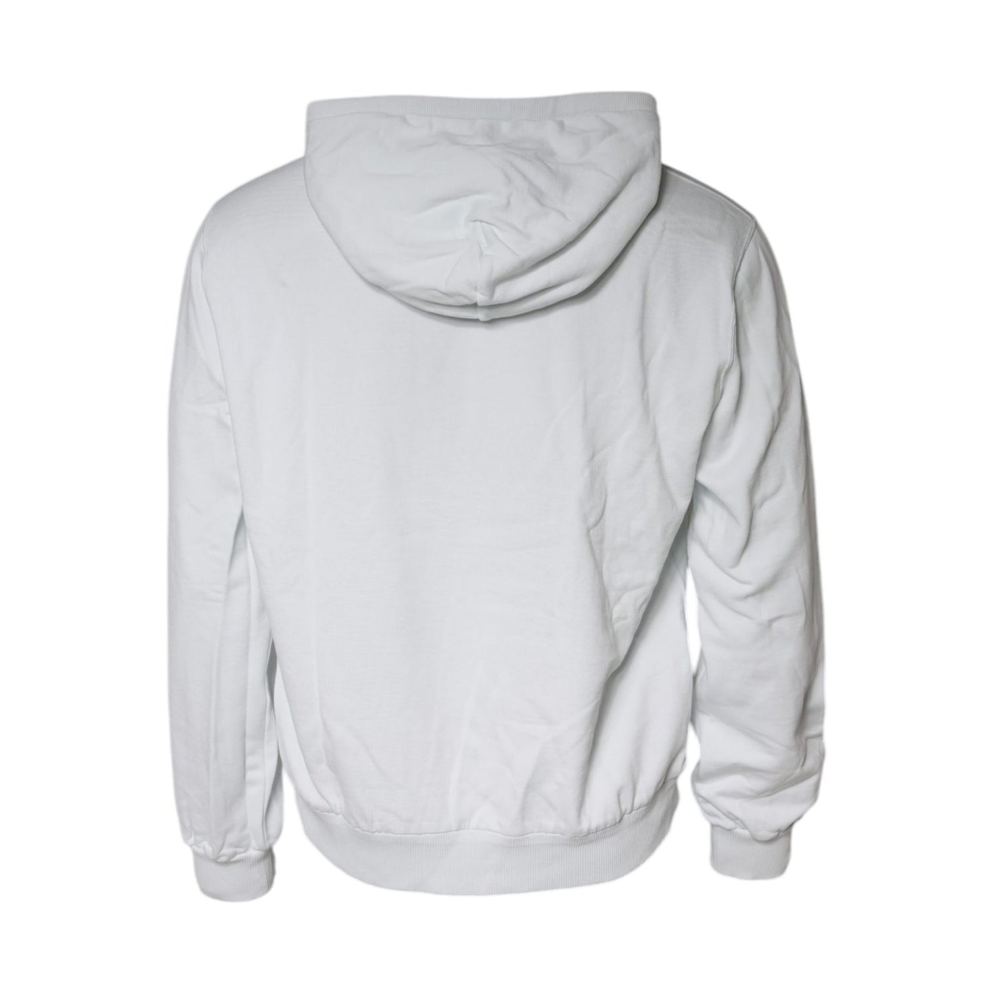 Dolce & Gabbana White Caesar Cotton Hooded Pullover Sweater
