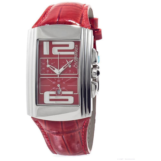Chronotech Red Leather Watch CHCT7018B05AC