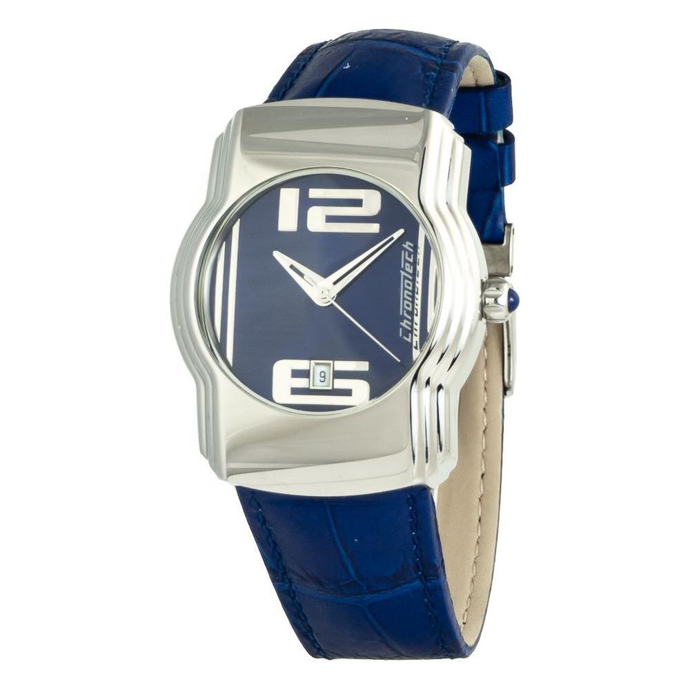 Chronotech Blue Leather Watch CHCT7279B09AC