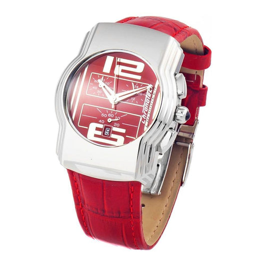 Chronotech Red Leather Watch CHCT7280B05AC