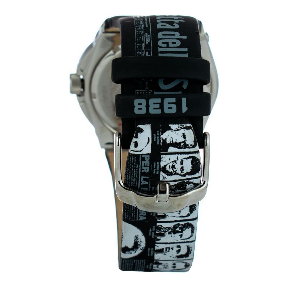 Chronotech Black Leather Sport Watch