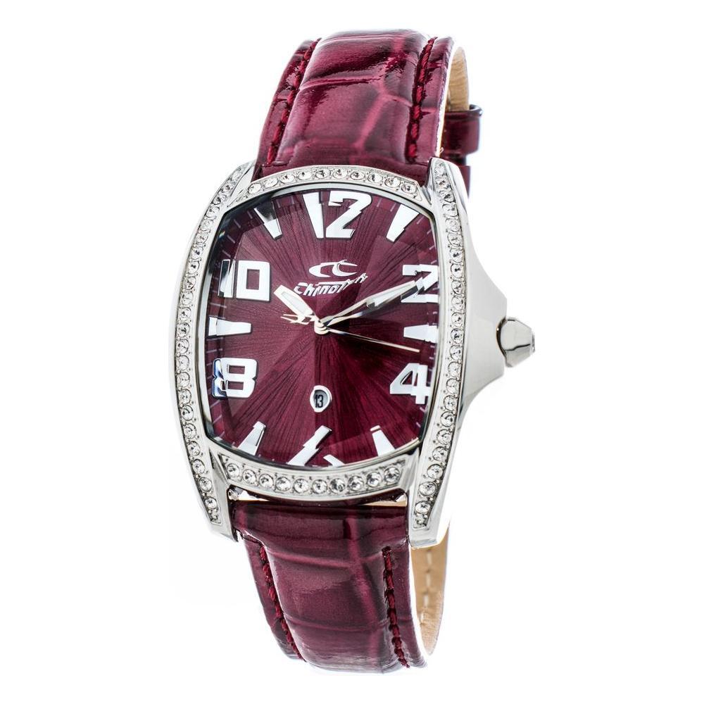 Chronotech Red Leather Watch CHCT7988LS64AC