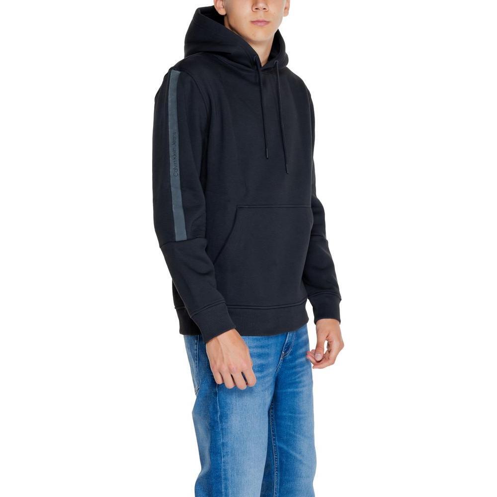 Calvin Klein Jeans Black Cotton Hoody CA-14568400009-IT48 | L