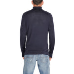 Calvin Klein Blue Wool Turtleneck