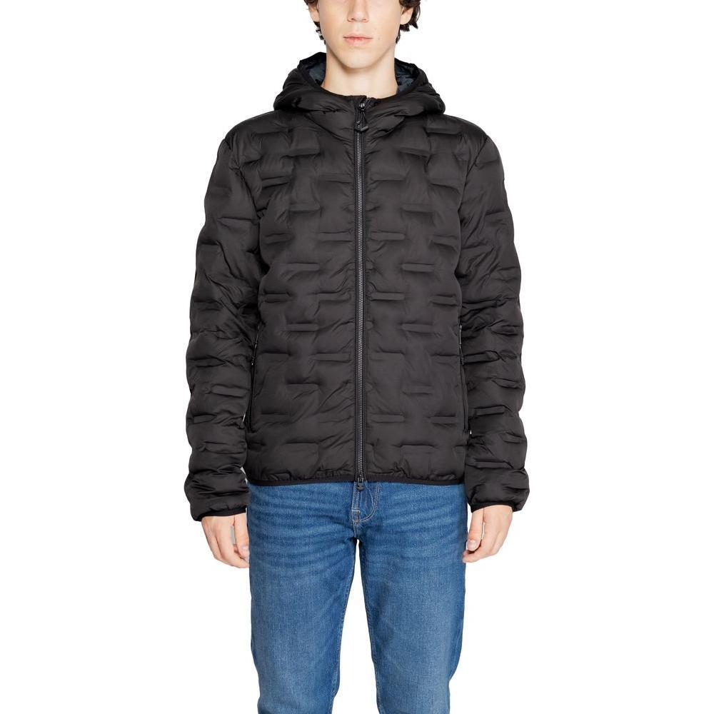 Replay Black Polyester Jackets & Coat RE-14825600009-IT54 | XXL