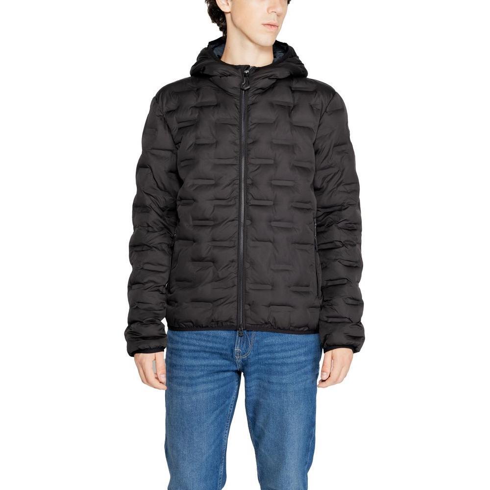 Replay Black Polyester Jackets & Coat RE-14825600009-IT54 | XXL