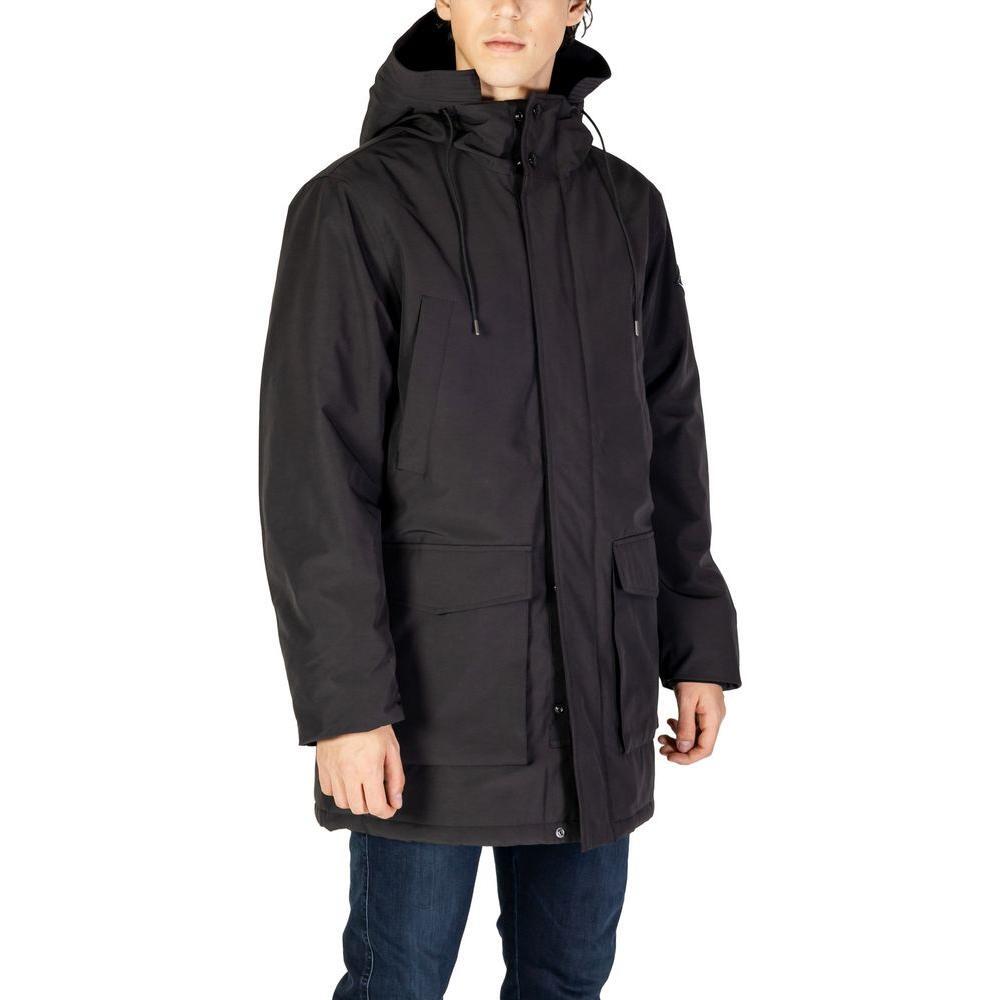 Replay Black Polyamide Parka RE-14825800009-IT52 | XL