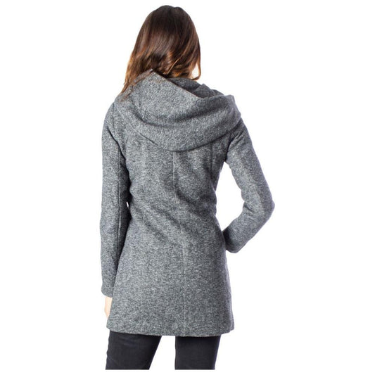 Only Gray Polyester Coat ON-2176700138-IT42|M