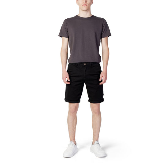 Jack Jones Black Cotton Shorts
