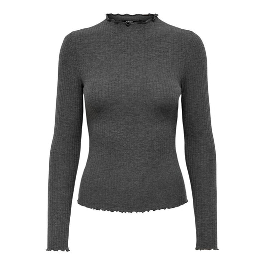 Only Gray Polyester Turtleneck ON-5477600136-IT44|L