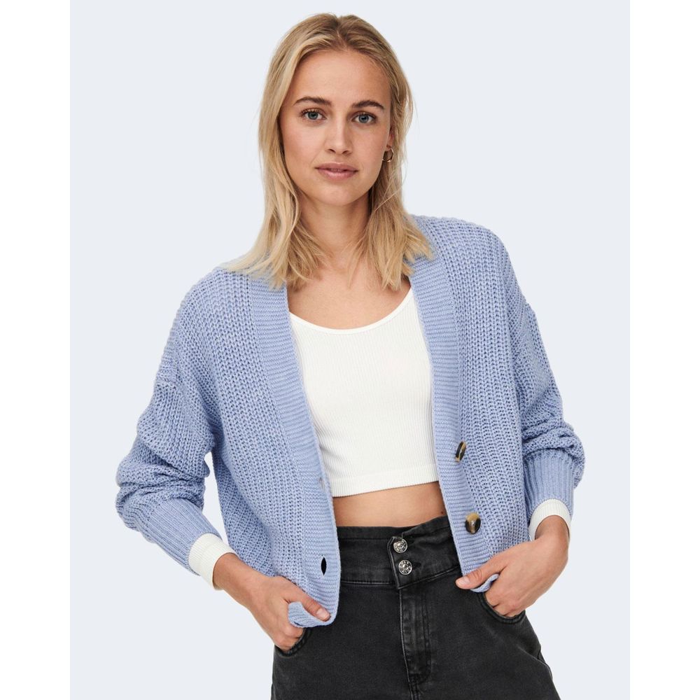 Only Blue Marabou Cardigan