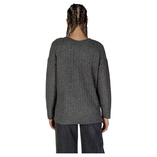 Vila Clothes Gray Marabou Sweater VI-15826100136-IT40|S