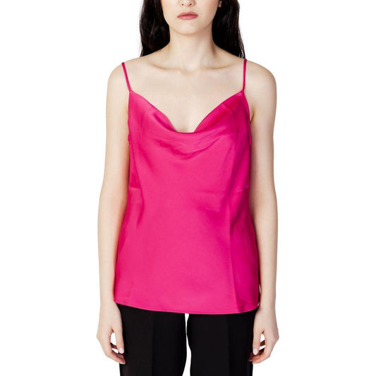 Vila Clothes Pink Polyester Tank Top VI-10990900134-IT38|XS