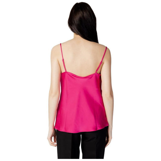 Vila Clothes Pink Polyester Tank Top VI-10990900134-IT38|XS