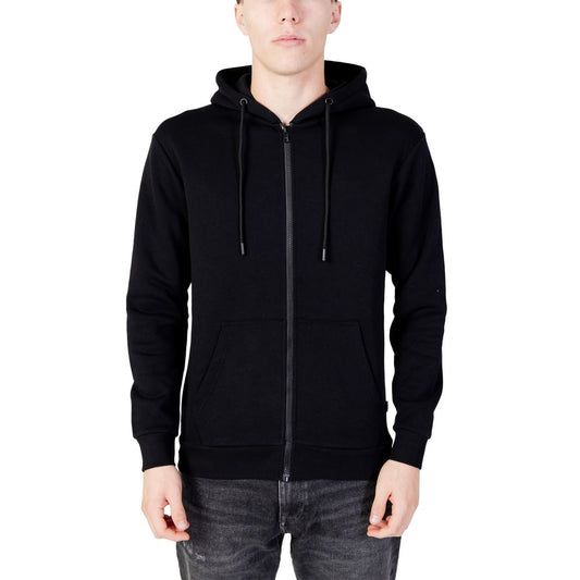 Jack Jones Black Polyester Hoody JA-12993200009-IT44 | S