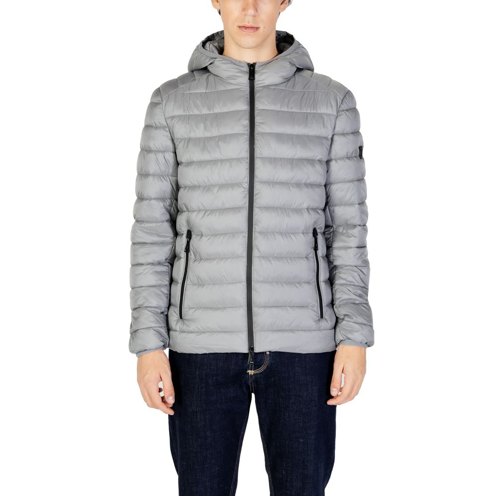 Gianni Lupo Gray Polyamide Coat