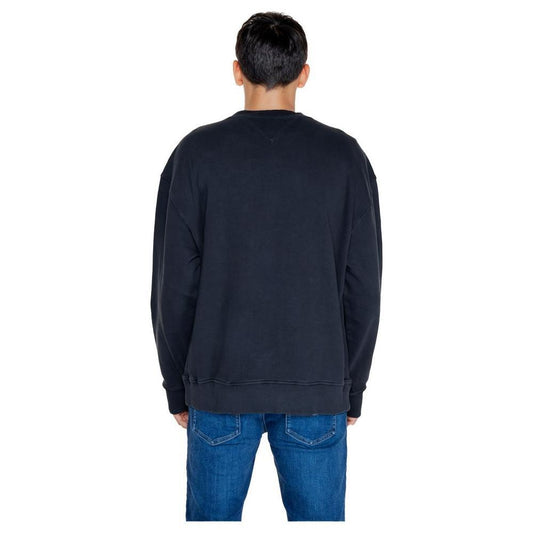 Tommy Hilfiger Jeans Black Cotton Sweatshirt