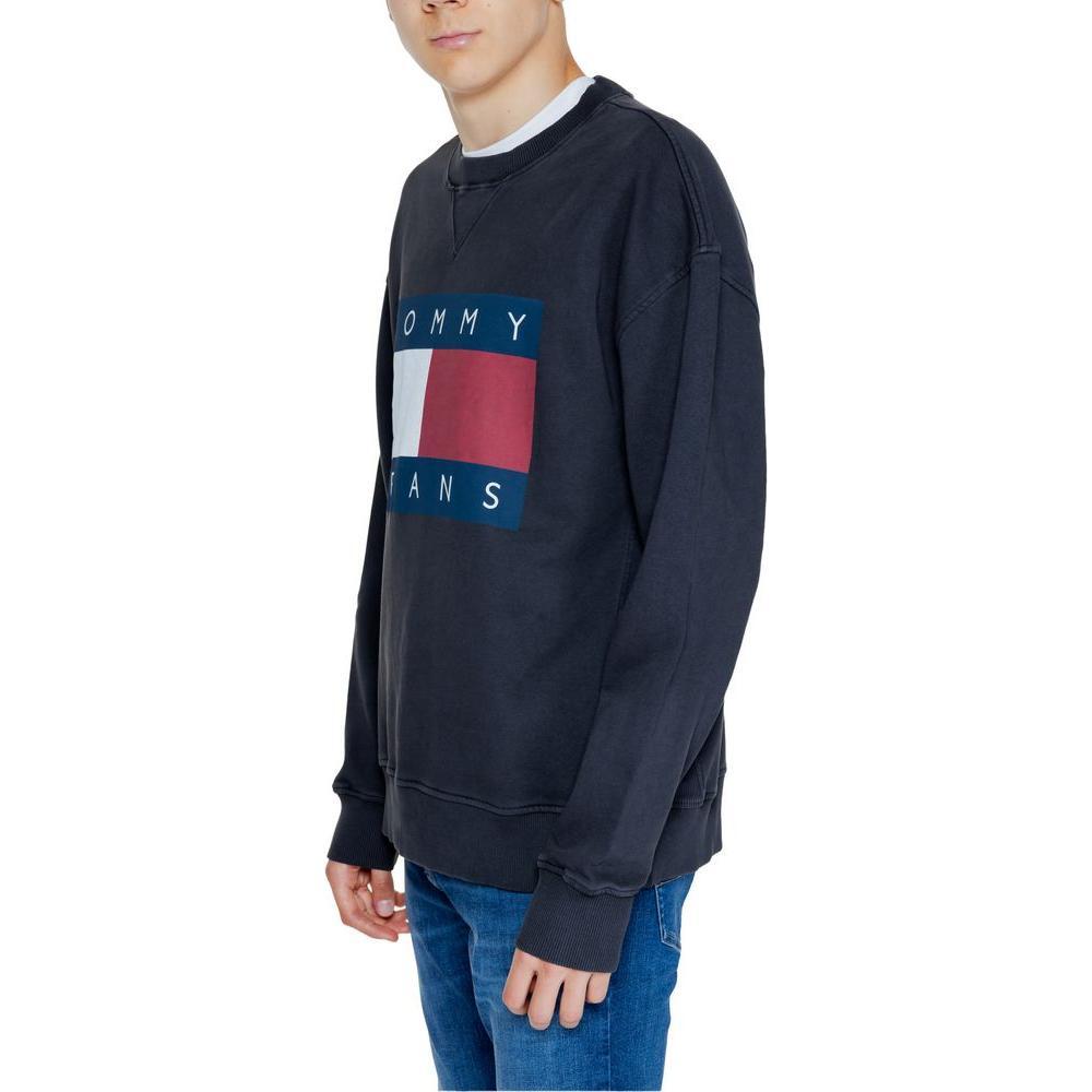 Tommy Hilfiger Jeans Black Cotton Sweatshirt