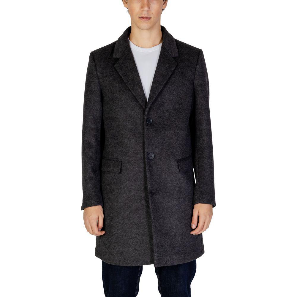 Antony Morato Gray Polyester Coat AN-14634100153-IT50 | L