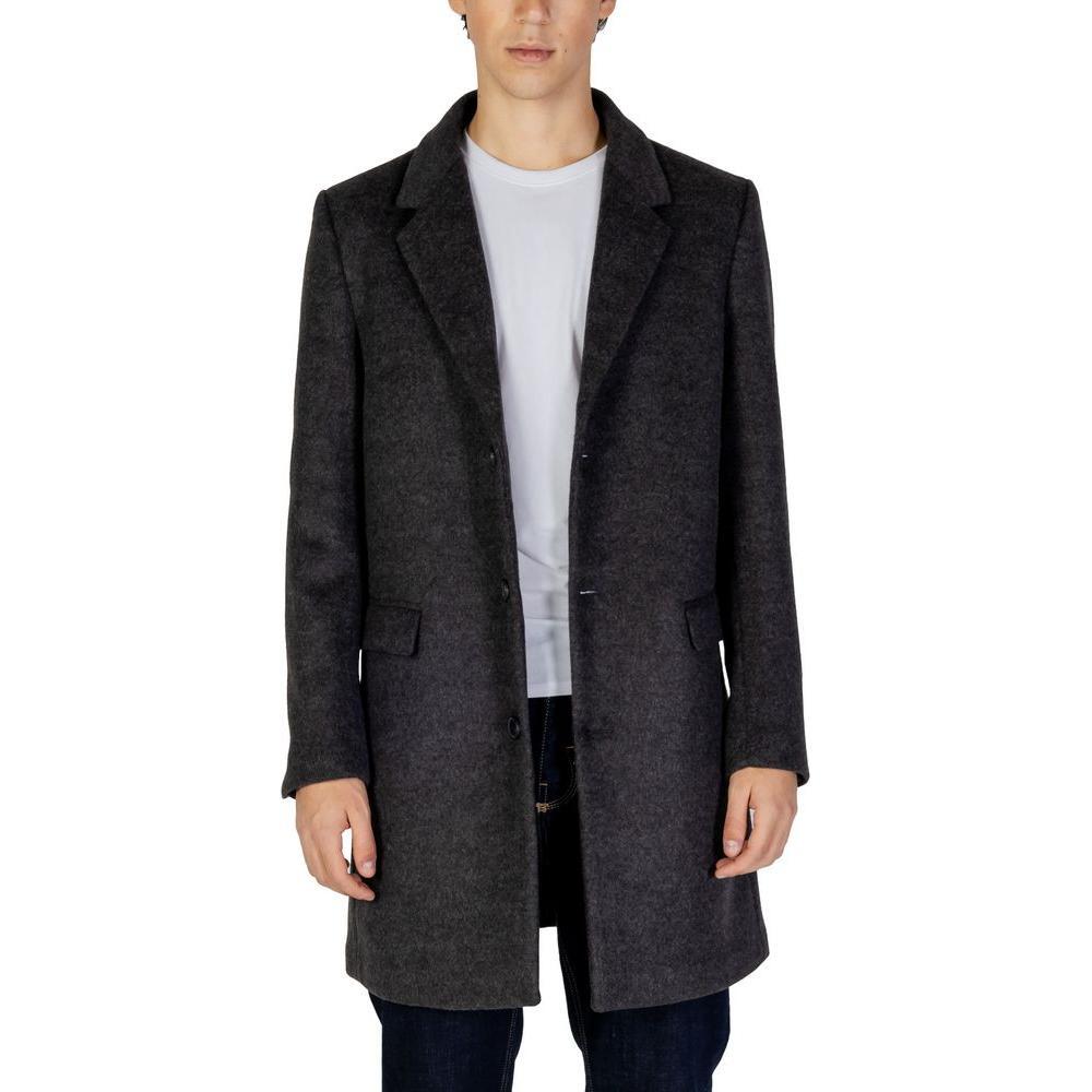 Antony Morato Gray Polyester Coat AN-14634100153-IT50 | L