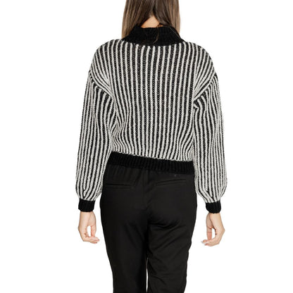 Jacqueline De Yong Black Polyester Sweatshirt