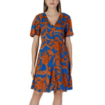 B.Young Blue Viscose Midi