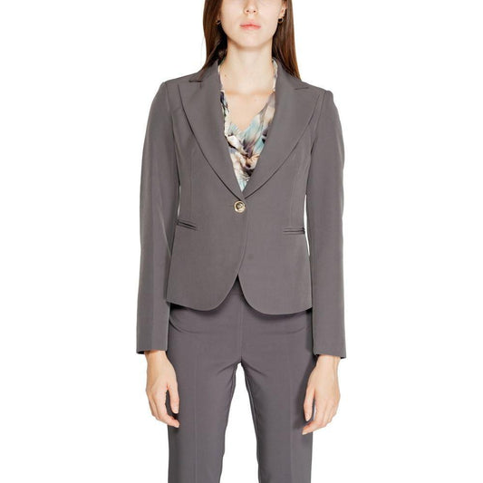 Rinascimento Gray Polyester Blazer RI-14928800138-IT44|L