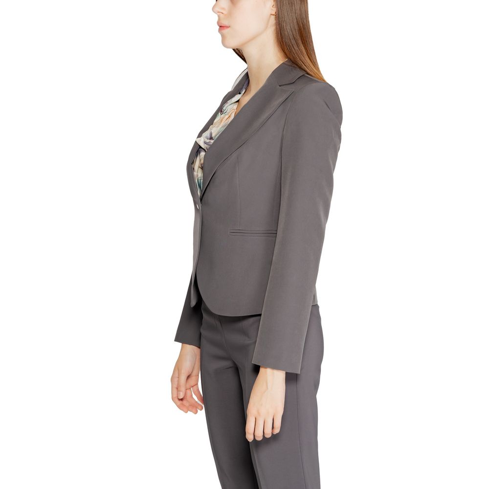 Rinascimento Gray Polyester Blazer 1728,71956299936,Blazers - Suits & Blazers - Clothing,Clothing,Gray,IT38|XS,IT44|L,New with tags,Rinascimento,Suits & Blazers - Clothing,Women