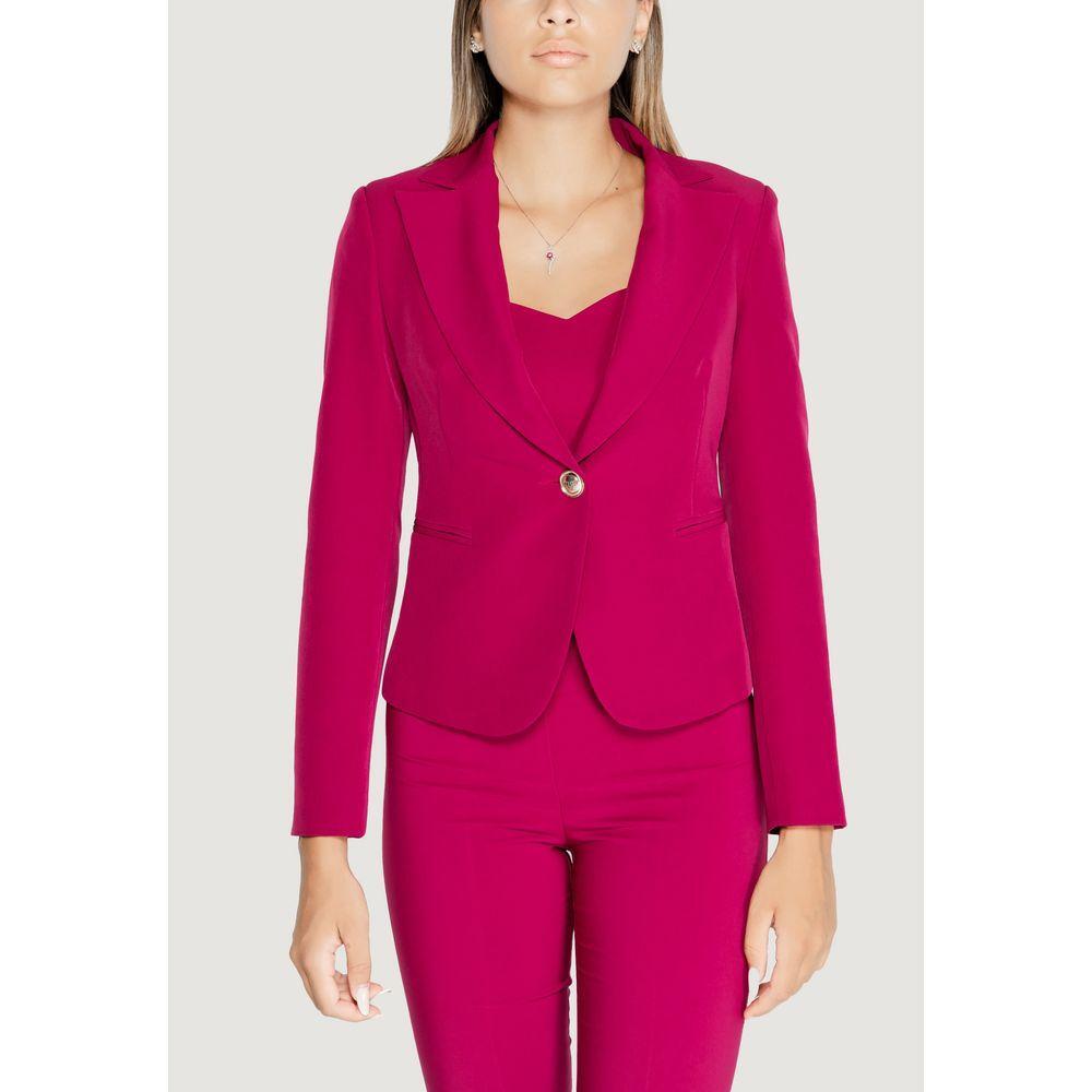 Rinascimento Bordeaux Polyester Blazer RI-14928800129-XL