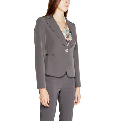 Rinascimento Gray Polyester Blazer 1728,71956299936,Blazers - Suits & Blazers - Clothing,Clothing,Gray,IT38|XS,IT44|L,New with tags,Rinascimento,Suits & Blazers - Clothing,Women