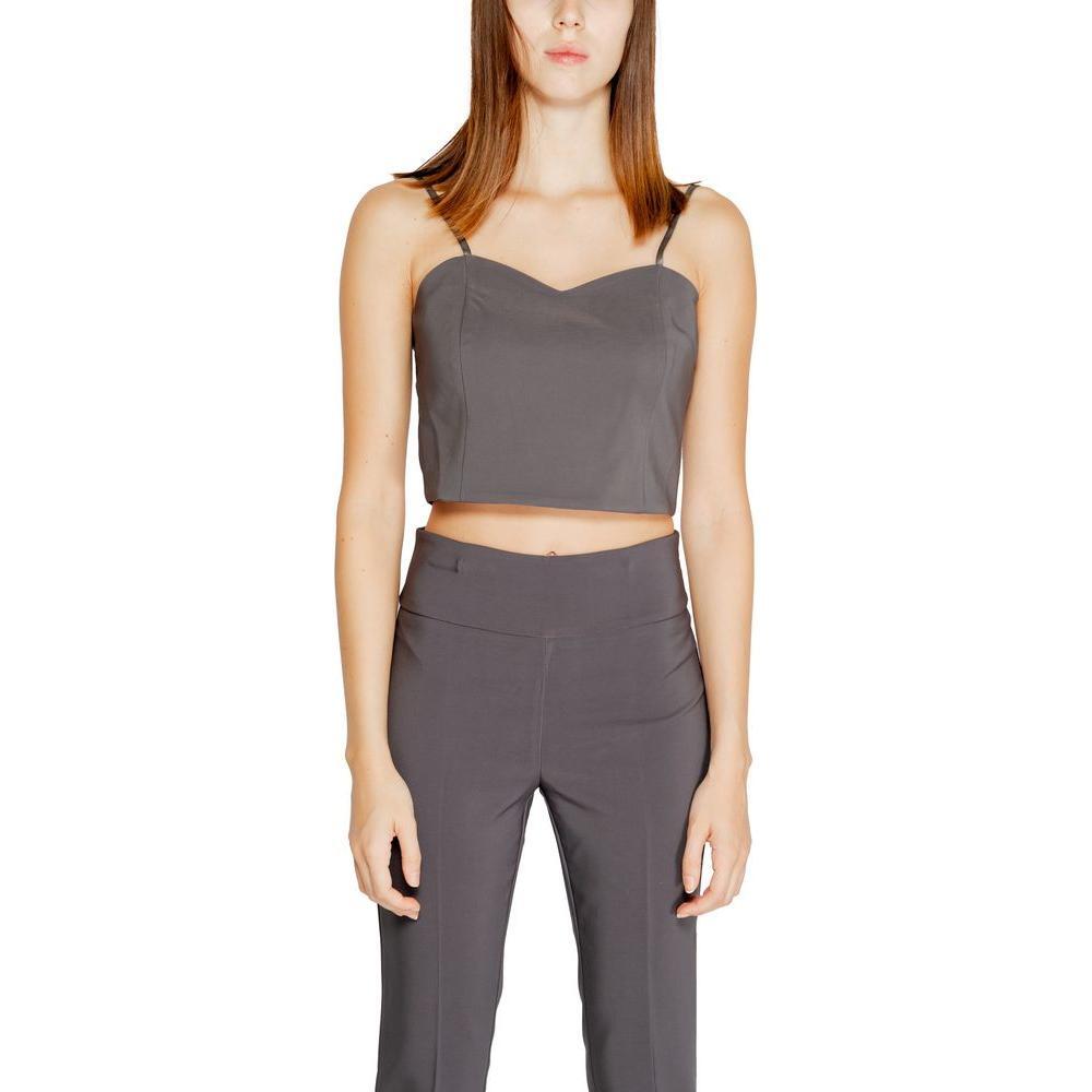 Rinascimento Gray Polyester Top RI-14931600136-IT40|S