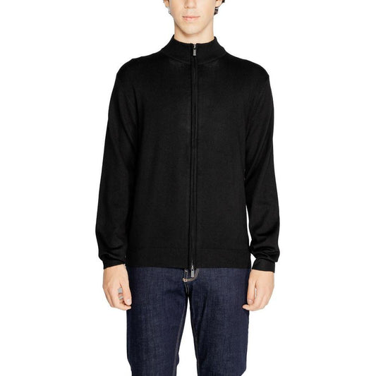 Hamaki-Ho Black Viscose Cardigan HA-15189100009-IT44 | S