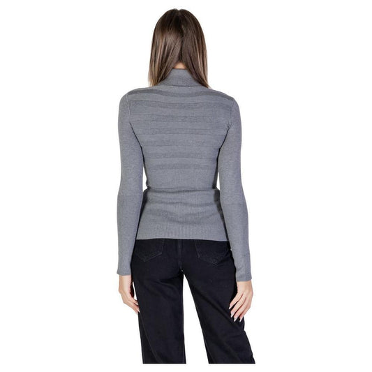 Morgan De Toi Gray Viscose Turtleneck MO-15619300136-IT38|XS