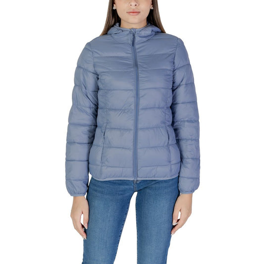 B.Young Blue Nylon Jackets & Coat - Women's puffer jacket, quilted design, lightweight, durable, warm. Perfect for cold weather style.