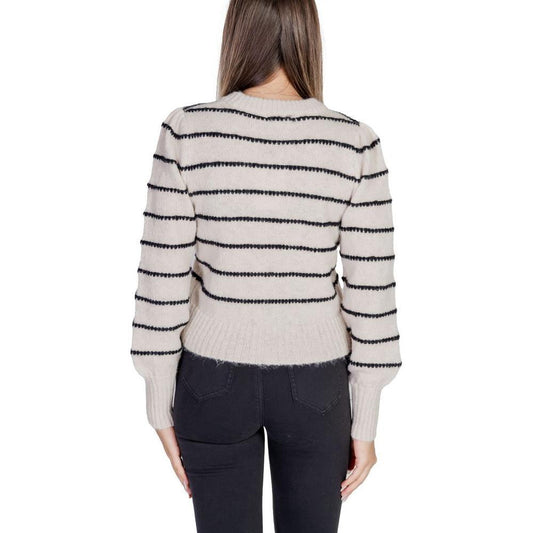 Jacqueline De Yong Gray Polyester Sweater JA-11462700138-XXL